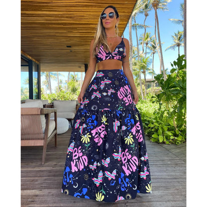 Saia Maxi e Top Floral