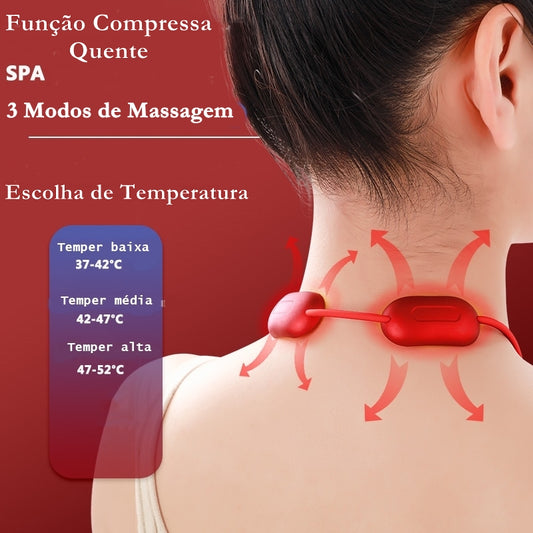 Mini Massageador  Inteligente Cervical para o Pescoço e Coluna. - Lindas & Cia Shop